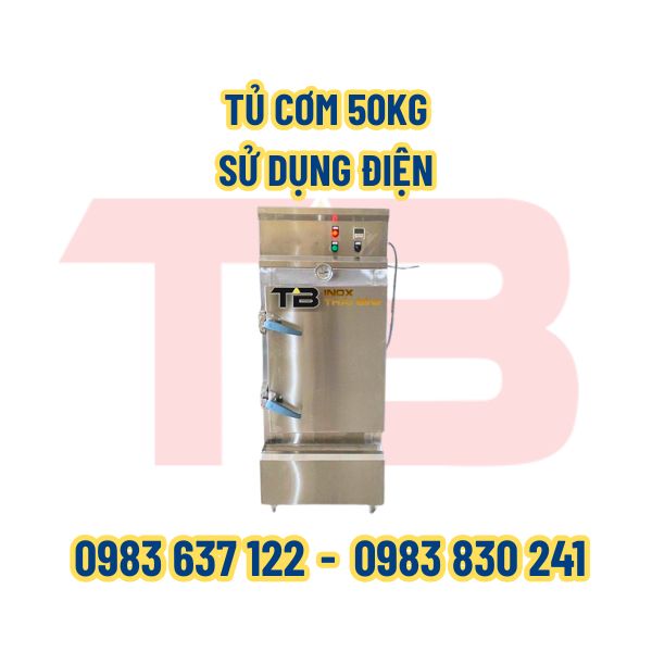 TỦ CƠM 50 KG SỬ DỤNG ĐIỆN