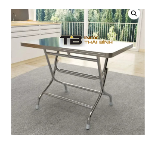 BÀN INOX CHỮ NHẬT 201