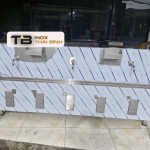 #1 Chậu rửa inox van nhấn gối sx theo yêu cầu