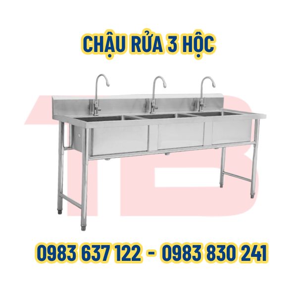 Chậu rửa 3 hộc Inox Thái Bình