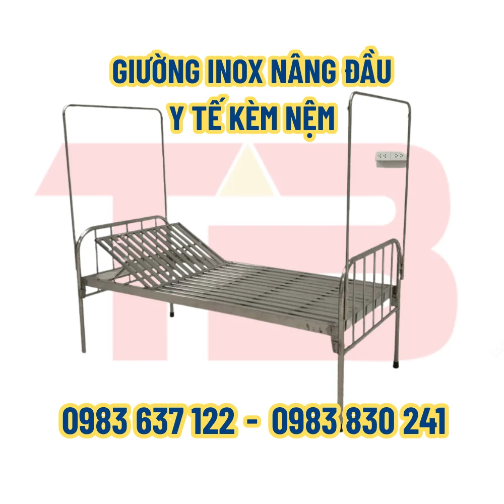 GIƯỜNG Y TẾ NÂNG ĐẦU D2000xN900xC550