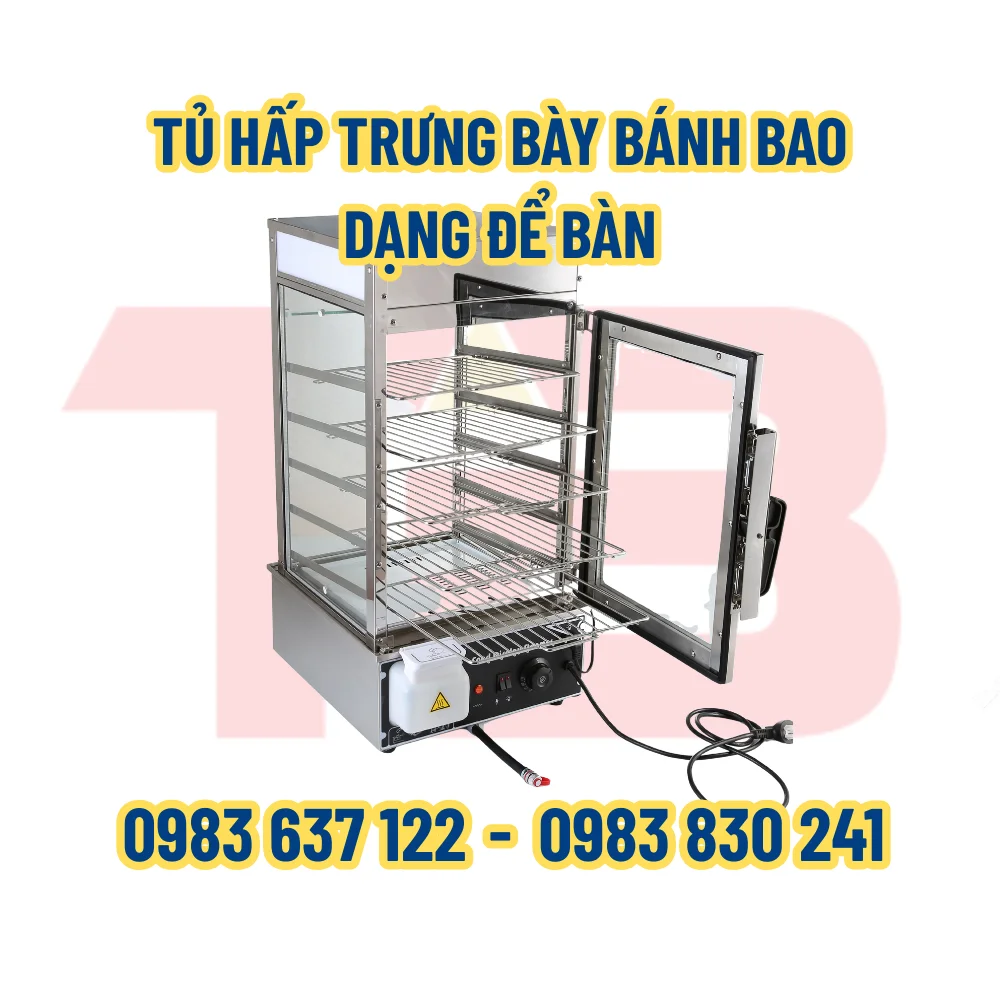 TỦ HẤP BÁNH BAO ĐỂ BÀN 1